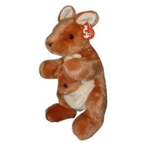 TY Beanie Buddy Pouch the Kangaroo NWT